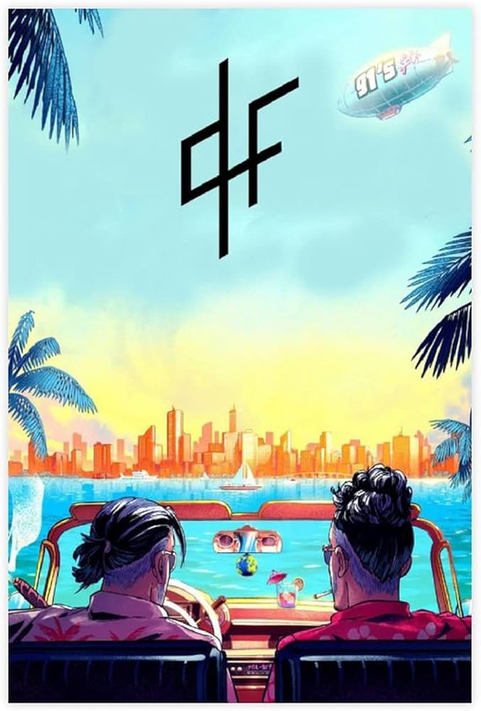 page de couverture de leur single "91 ties" sortit en été 2015